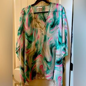 EEUC Adrienne boutique brand abstract tunic top
